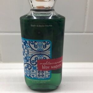 NWT! RARE! Bath & Body Works Mediterranean Blue Waters Shower Gel